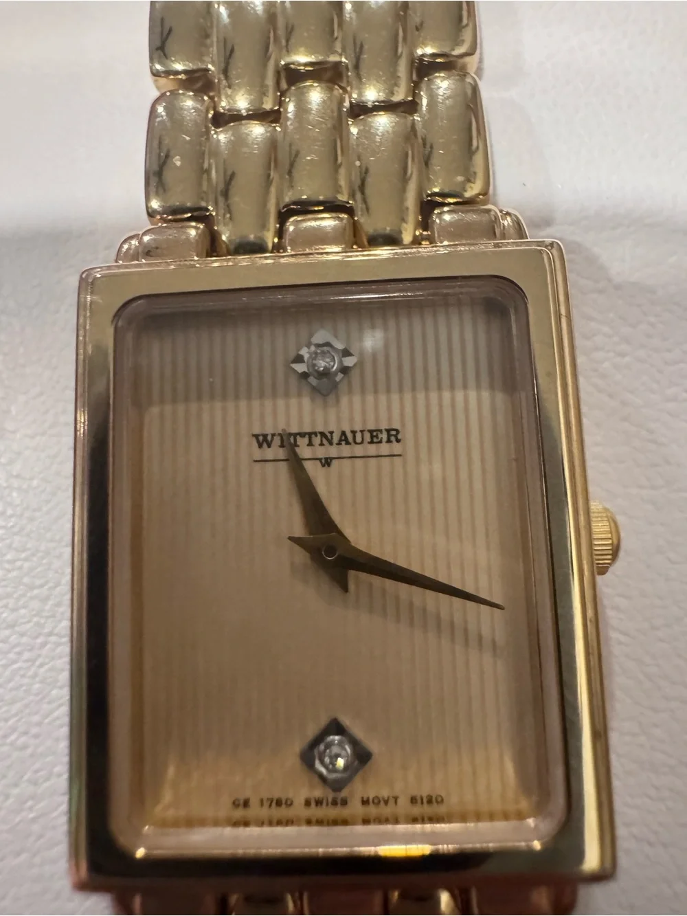 Women’s Gold-Tone Square Dial Bracelet Watch by Wittnauer